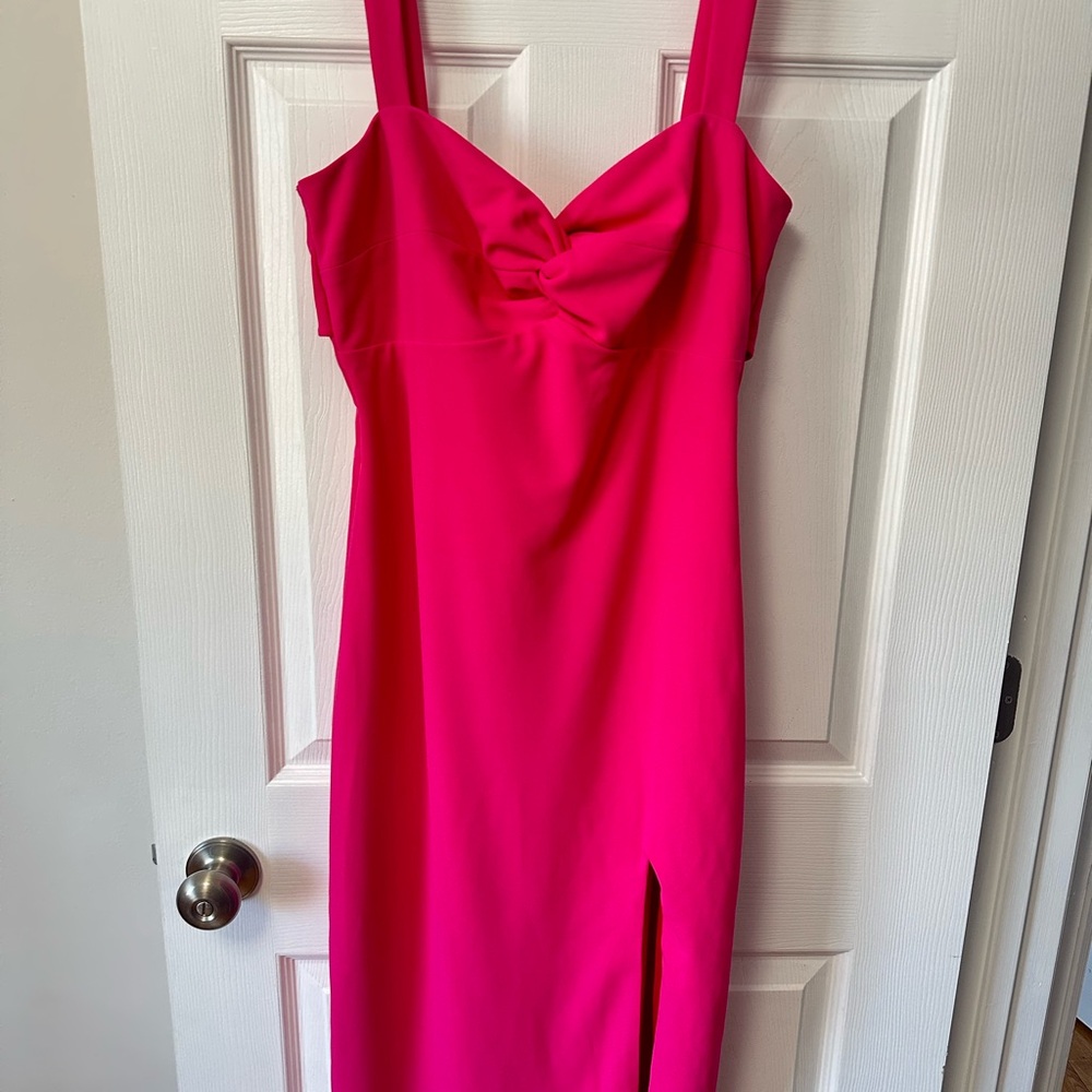 Lulus- Elegant Pink Sleeveless Dress